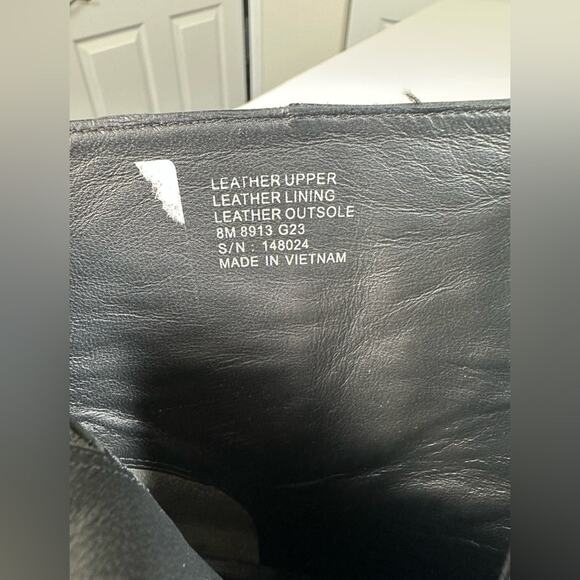 Tory Burch Casual Zip Up Bootie Black Leather Block Heel Ankle Boot Size 8 NWOB - Picture 8 of 9